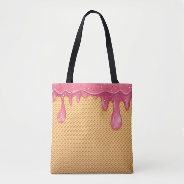Melting Ice Cream Tote Bag (Front)