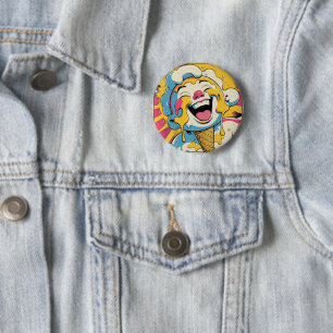 Melting Joy – Ice Cream Pop Art Explosion 2 Inch Round Button