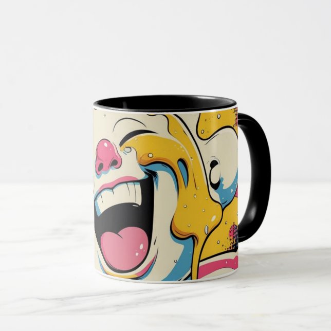 Melting Joy – Ice Cream Pop Art Explosion Mug (Front Right)