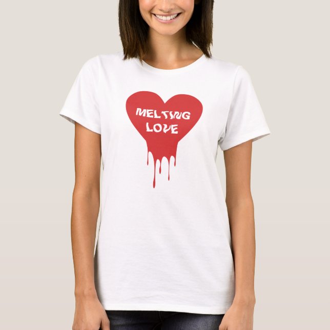 melting love t-shirt (Front)