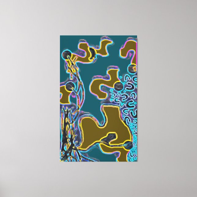Melting Memphis Vibes II Canvas Print (Front)
