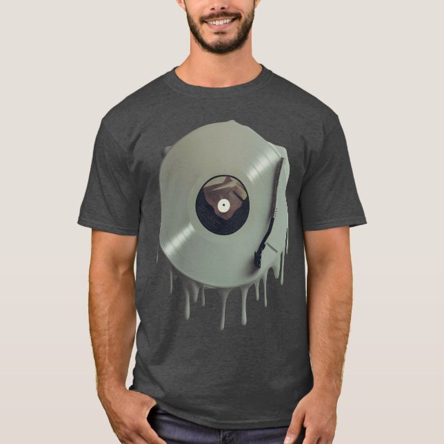 Melting music record boy T-Shirt (Front)
