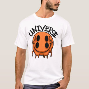 Melting Orange Smile streetwear T-Shirt