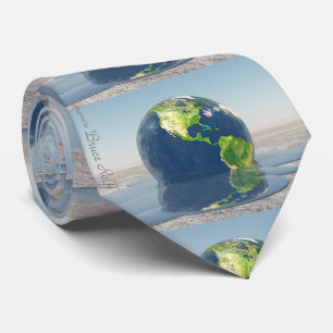 Melting planet Earth Tie