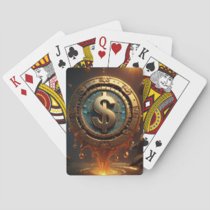 Melting Poker Chip Playing Cards
