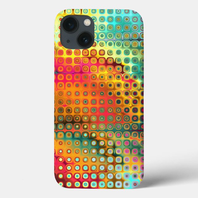 Melting Rainbow of Dots Pattern Case-Mate iPhone Case (Back)