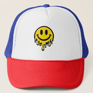 Melting Smiley Face Foam Trucker Cap