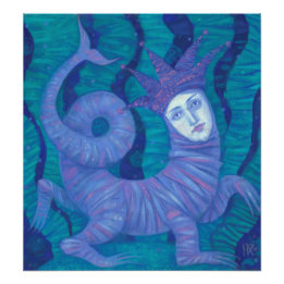 Melusine, Melusina, fantasy, surreal, water spirit Photo Print