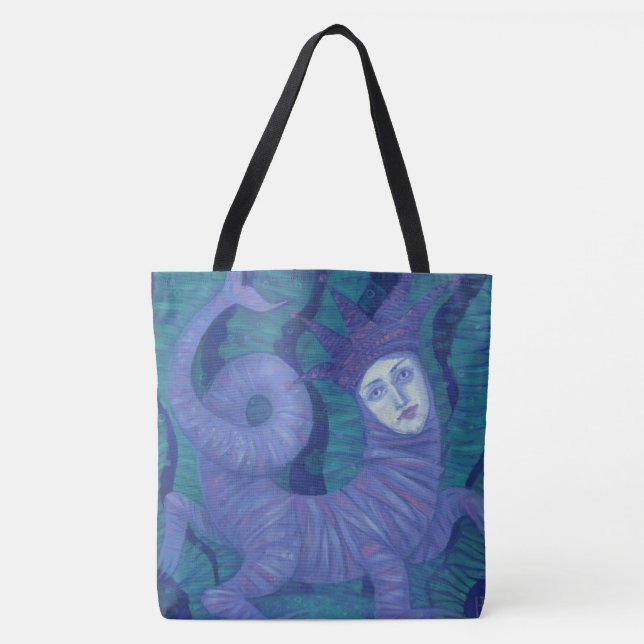 Melusine, Melusina, fantasy, surreal, water spirit Tote Bag (Front)