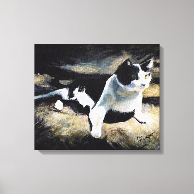 Melvin the Cat Fine Art  Canvas Print (Front)