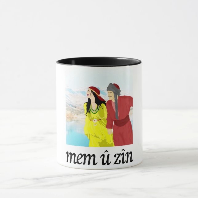 mem U zin, Kurdish history of love, Kurdistan Mug (Center)