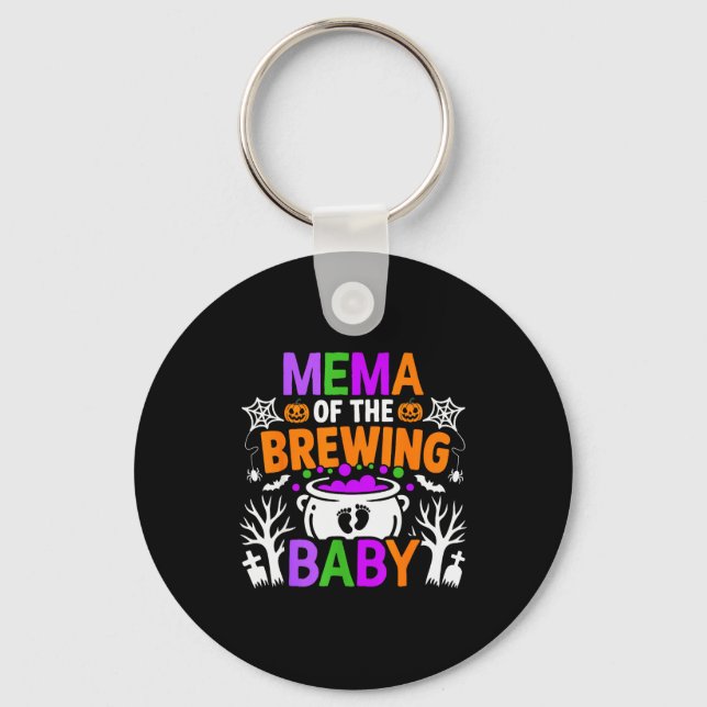 Mema Of The Brewing Baby Halloween Costume  Keychain (Front)