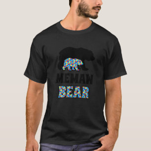 Memaw Bear Autism Awareness T-Shirt