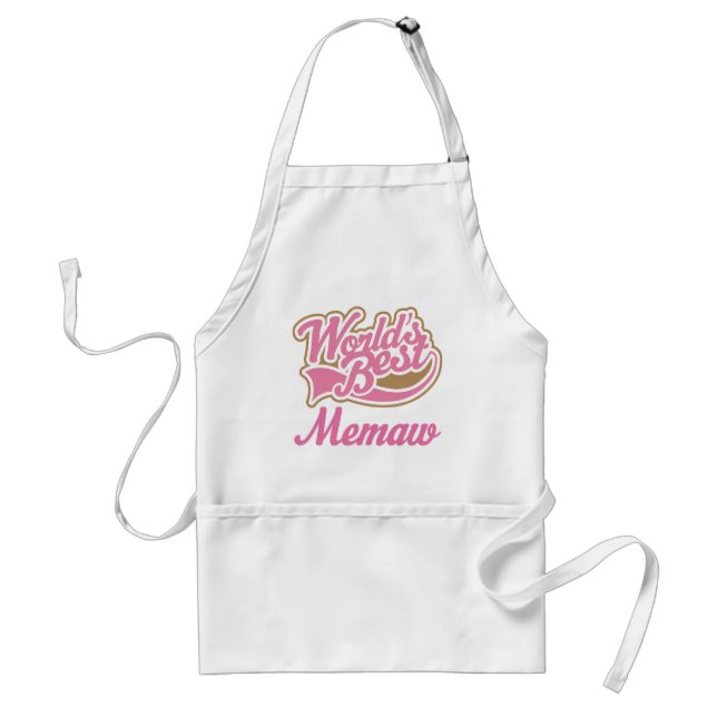 Memaw Gift Pink Standard Apron (Front)