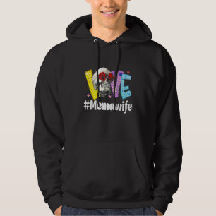 Memaw Life Love Grandma Skull Rose Mother's Day 2 Hoodie