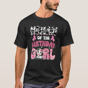 Memaw Of The Birthday Girl Cow Farm Family 1st Bir T-Shirt
