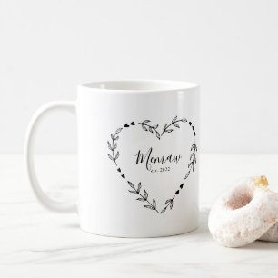 Memaw Year Est. Coffee Mug