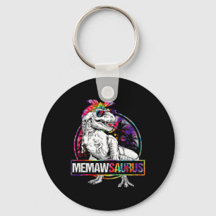 Memawsaurus Dinosaur Memaw Saurus Family Matching  Keychain