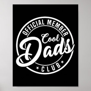 Member Cool Dads Club 2 Sided Funny Fathers Day  Poster