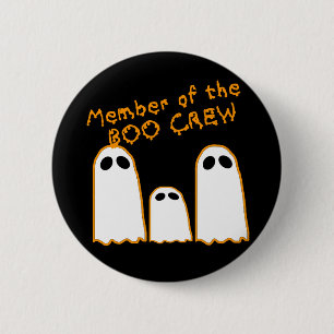 Member of the BOO CREW Funny Ghost Design 2 Inch Round Button