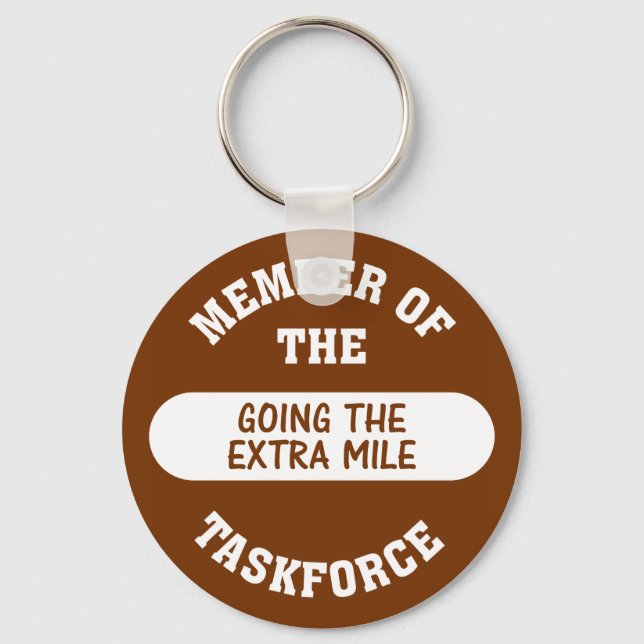 Member of the Going the Extra Mile Task Force Keychain (Front)