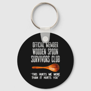 Member Wooden Son Survivors Club This Hurt Me  Keychain