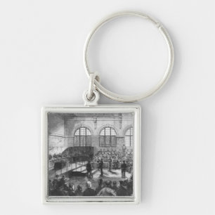 Members of the Commune being court martialled Keychain
