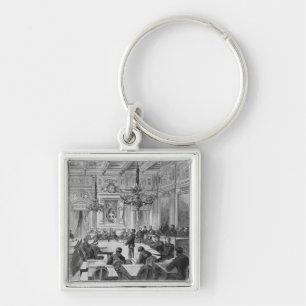 Members of the Commune in session Keychain
