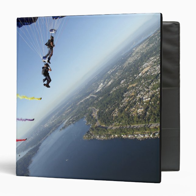 Members of the US Navy Parachute Team Binder (Front/Inside)