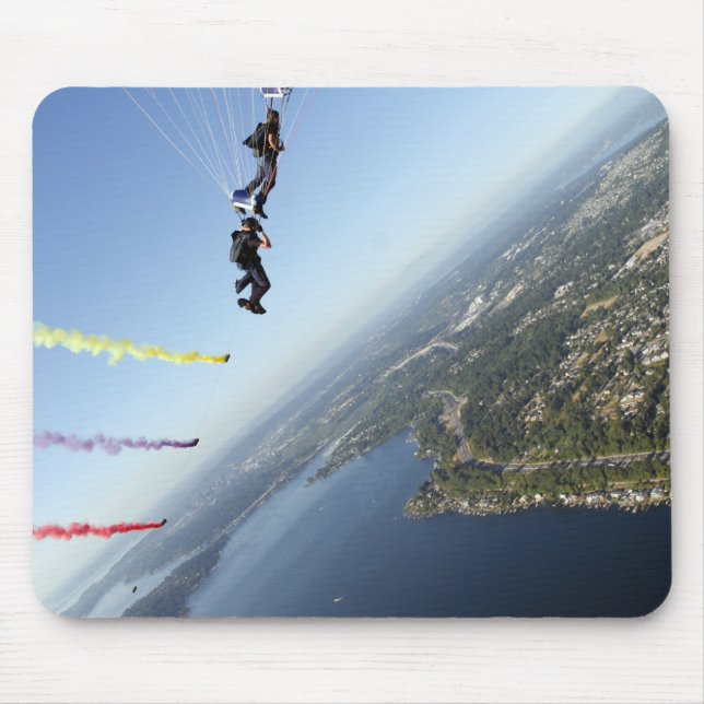 Members of the US Navy Parachute Team Mouse Pad (Front)