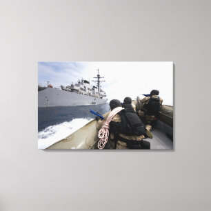Members of the visit, board, search canvas print