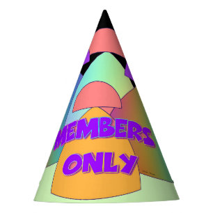 Members Only Party Hat