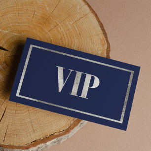 Membre du club de cartes VIP de luxe bleu marine