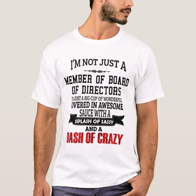 Membre Du Conseil D'Administration T-Shirt Don/Pré (Devant)