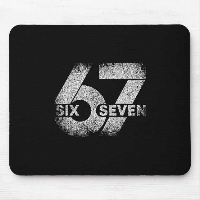 Meme 67 Six Seven  Mouse Pad (Front)