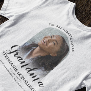 Mémé aimée pour toujours   T-Shirt commémoratif ph
