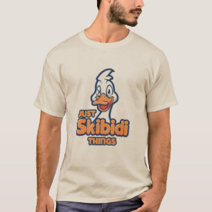 Mème amusant "Juste Skibidi Things" T-Shirt rétro