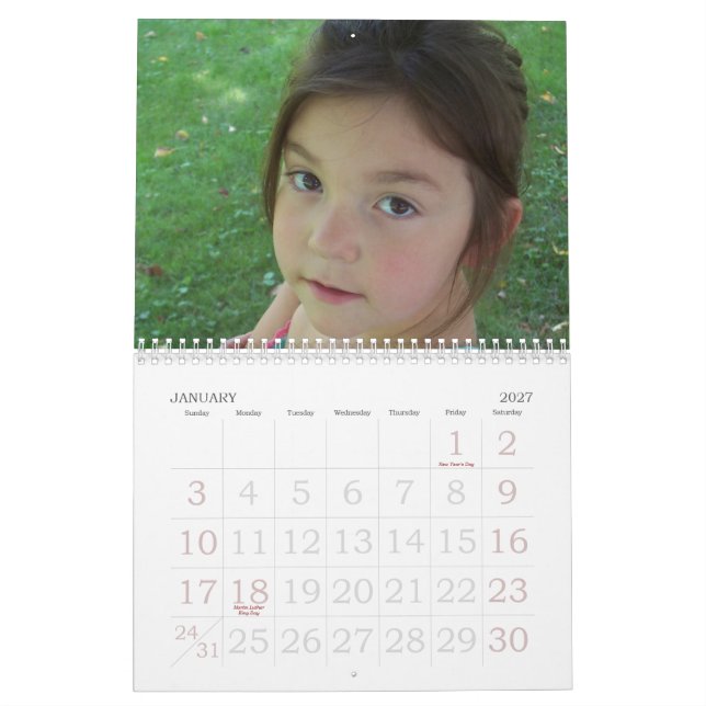 Meme and Bumpa Calendar (Jan 2027)