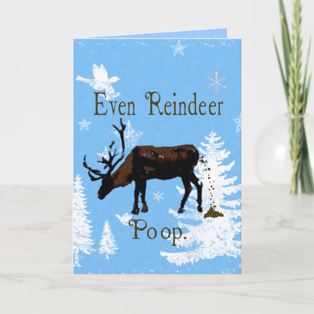 Même carte de voeux drôle de Noël de dunette de (Devant)