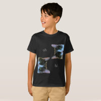 Meme cat says oh hi and ok, bye