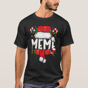 Meme Christmas Pajama Santa Claus Family Matching  T-Shirt