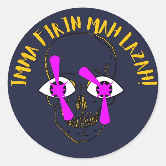 MEME CLASSIC ROUND STICKER (Front)