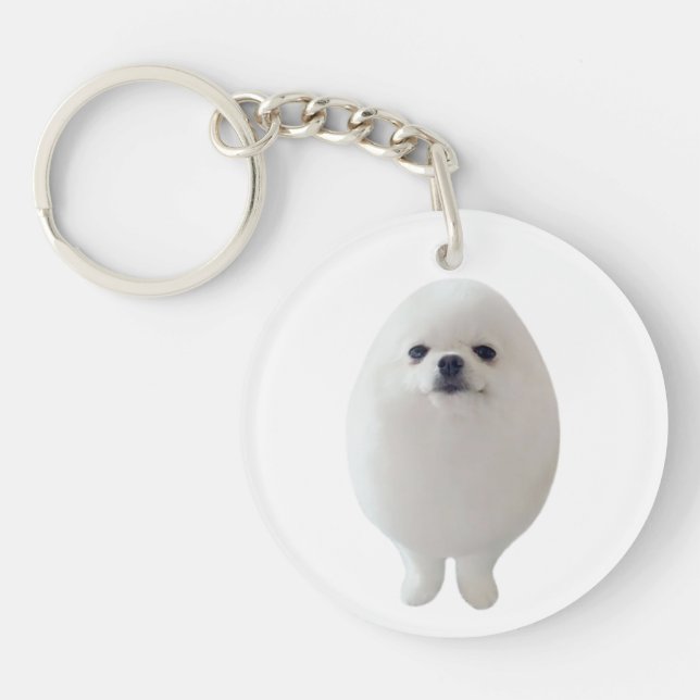 Mème de chien d'oeuf porte - clé (Devant)