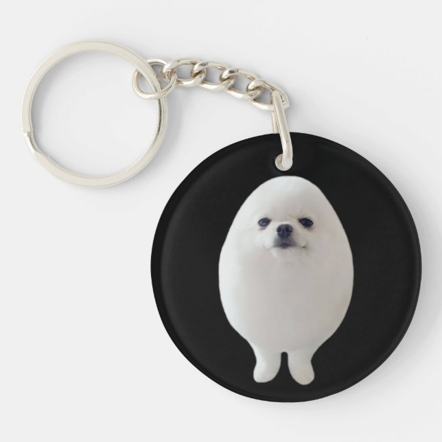 Mème de chien d'oeuf porte - clé (Devant)