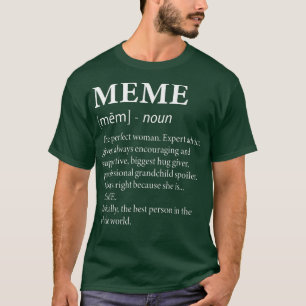 Meme Definition  Funny Grandma  T-Shirt