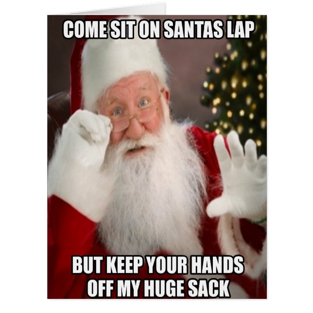 Meme drôle de Père Noël d'insinuation (Devant)