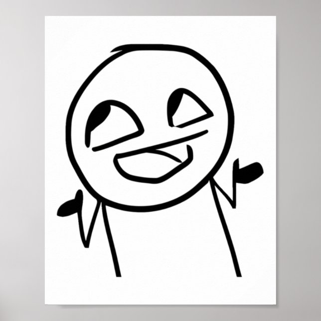 Meme - Ehm Ops Sticker  Poster (Front)