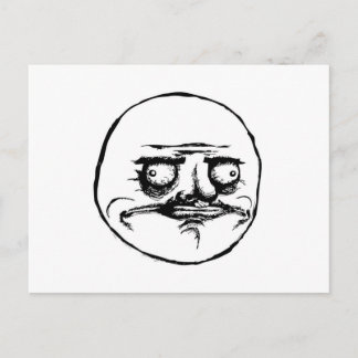 Meme Face Postcard