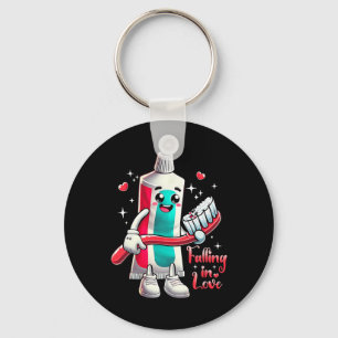 Meme Falling Inlove Valentine Toothpaste Love Toot Keychain