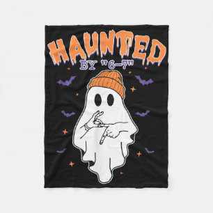 Meme Halloween Haunted  Fleece Blanket